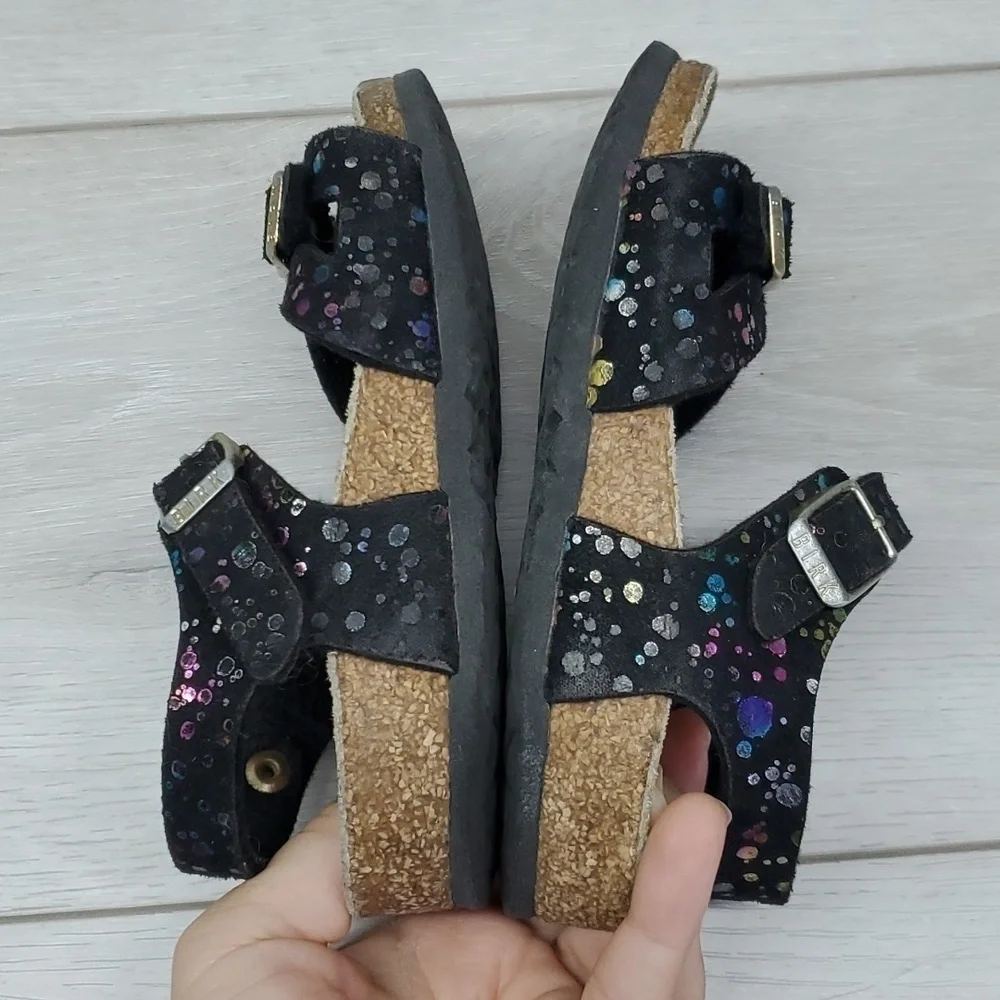 Birkenstock Kids Girls Rio Mozaic Ankle Leather Strap Sandals shoes sz 26/C3